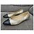 Ballerine Chanel bicolore con punta a contrasto Nero D'oro - vista 5