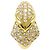 Autre Marque Orecchini a lobo con diamante e oro 18K D'oro