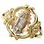 Autre Marque 10K Goldring mit Cubic Zirconia Golden