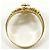Autre Marque 10K Goldring mit Cubic Zirconia Golden - Ansicht 2