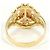 Autre Marque 10K Goldring mit Cubic Zirconia Golden - Ansicht 3