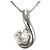Autre Marque Collana in oro bianco 10K con diamante D'oro