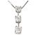 Autre Marque 14K Weißgoldkette mit Diamant Golden