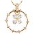 Autre Marque Collana in oro 18K con zircone cubico D'oro