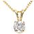 Autre Marque Collana in oro giallo 14K con zircone cubico D'oro