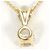 Autre Marque Collana in oro giallo 14K con zircone cubico D'oro - vista 3