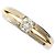 Autre Marque 18K Gelbgold und Platin Diamantring Golden