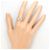 Autre Marque PT900 Platinring mit Diamant - Ansicht 6