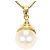 Autre Marque Collana in oro giallo 18K con perla artificiale D'oro