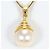 Autre Marque Collana in oro giallo 18K con perla artificiale D'oro - vista 3