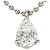 Autre Marque Collana con pendente in platino e diamanti