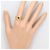 Autre Marque 18K Gelbgold-Ring mit Rubin und Diamant Golden - Ansicht 6