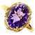 Autre Marque 18K Gelbgold-Ring mit Amethyst Golden