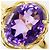 Autre Marque 18K Gelbgold-Ring mit Amethyst Golden - Ansicht 2