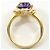 Autre Marque 18K Gelbgold-Ring mit Amethyst Golden - Ansicht 3