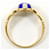Autre Marque 18K Gelbgold-Ring mit Lapis Lazuli Golden - Ansicht 3