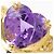 Autre Marque 18K Gelbgold-Ring mit Amethyst und Diamant Golden - Ansicht 2