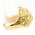 Autre Marque 18K Gelbgold-Ring mit Katzenauge und Diamant Golden - Ansicht 4