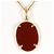 Autre Marque Collar de oro amarillo de 18K con camafeo de piedra Dorado - vue 3