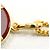 Autre Marque Collar de oro amarillo de 18K con camafeo de piedra Dorado - vue 7
