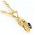 Autre Marque Collana in oro giallo 18K con zaffiro e diamante D'oro - vista 2