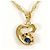 Autre Marque Collana in oro giallo 18K con zaffiro e diamante D'oro - vista 3