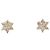 Autre Marque Orecchini a lobo in oro rosa 18K e diamanti D'oro