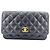 Chanel Matelassé Schultertasche Schwarz