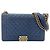 Borsa a Spalla Chanel Boy Chanel Large in Navy Blu navy
