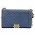 Borsa a Spalla Chanel Boy Chanel Large in Navy Blu navy - vista 2