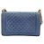 Borsa a Spalla Chanel Boy Chanel Large in Navy Blu navy - vista 3