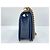 Borsa a Spalla Chanel Boy Chanel Large in Navy Blu navy - vista 5