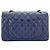 Chanel Matelassé Schultertasche Marineblau - Ansicht 2