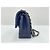 Chanel Matelassé Schultertasche Marineblau - Ansicht 3