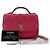 CHANEL Matelassé Business Affinity Shoulder Bag Rosso