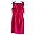 Hobbs Invitation Kleid aus roter Wolle und Seide mit Schleife