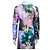 Autre Marque Vestido midi de seda estampado Munthe Castaño Rosa Blanco Multicolor Verde Púrpura - vista 5