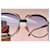 Lunettes de soleil Yves Saint Laurent Métal Argenté Noir Bleu Bijouterie argentée  - vue 8