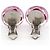 Orecchini a clip Camellia Chanel Rosa - vista 4