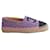 Espadrilles Chanel in tweed blu  - vista 1