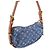 Louis Vuitton Croissant MM Borsa a tracolla denim blu - vista 4