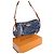 Louis Vuitton Croissant MM Borsa a tracolla denim blu - vista 7