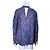 Blusa de manga longa com decote em V e estampa floral roxa Free People Roxo Azul escuro
