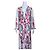 Autre Marque Costarellos Plissee-Maxikleid aus Georgette mit Blumenmuster Weiß Mehrfarben - Ansicht 2