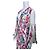 Autre Marque Costarellos Plissee-Maxikleid aus Georgette mit Blumenmuster Weiß Mehrfarben - Ansicht 3