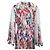 Autre Marque Costarellos Plissee-Maxikleid aus Georgette mit Blumenmuster Weiß Mehrfarben - Ansicht 6