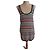 Zapa Multifarbiges Gestreiftes Strickkleid Rot Blau Mehrfarben Beige Grün