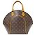 Borsa Louis Vuitton Monogram Canvas Ellipse MM Marrone - vista 2