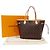 Louis Vuitton Monogram Canvas Tote Bag Braun Fuschia - Ansicht 5