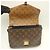 Borsa Louis Vuitton Monogram Reverse Pochette Metis MM Marrone - vista 4